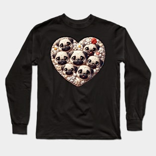 I Love Pugs Long Sleeve T-Shirt